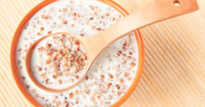 Buckwheat at kefir